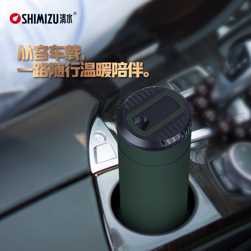 Shanghai Qingshui SM-6951-042 420ml 304 stainless Steel straight Handle Ring Portable Business Office Tea Brewing Insulated Cup Specification image
