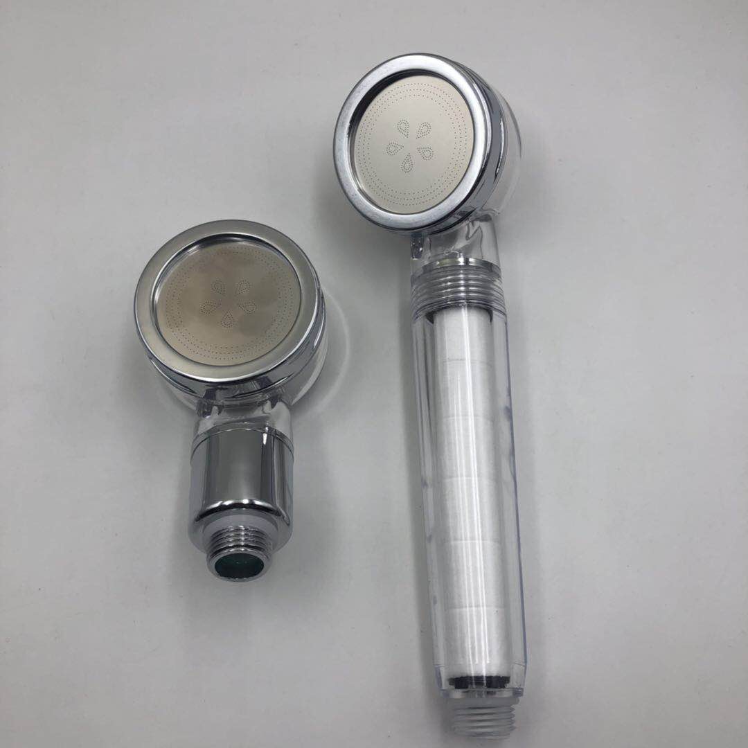 Supercharging showerhead super pressurizing showerhead holding water saving showerhead thumbnail