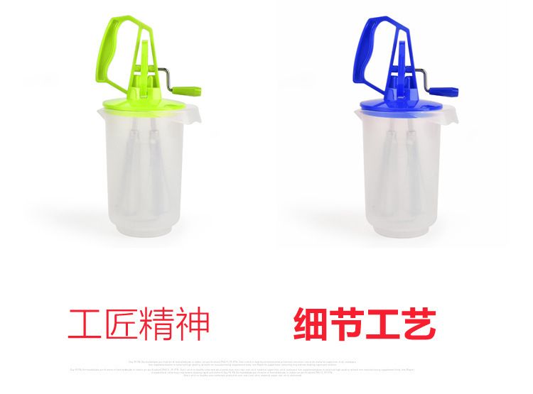 Egg beater, kitchen stirrer, hand-cranked semi-automatic stainless steel egg beater, double-head egg beater, factory direct sales detail image 6