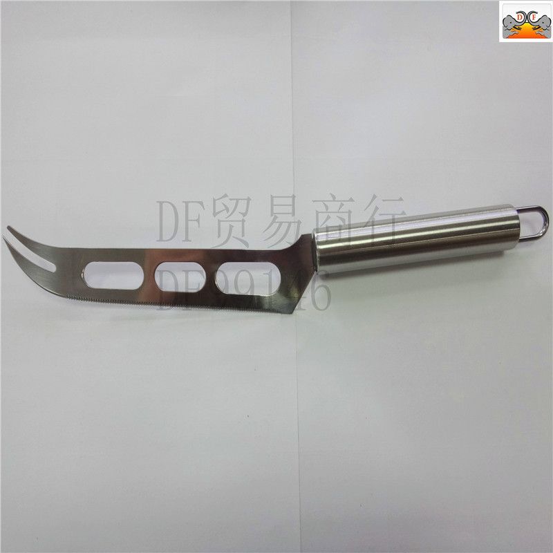 DF99146 Tubular cheese knife Stainless steel cheese knife Creative butter cheesecake dessert cutter Pizza knife Butter knife Kitchen baking utensils DF TRADING HOUSE