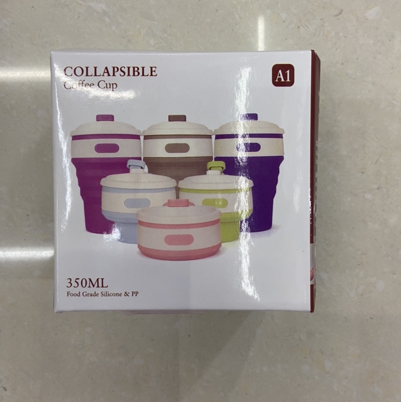 coffee cup新款硅胶折叠杯