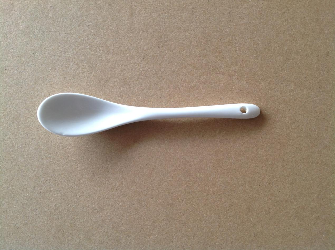 陶瓷咖啡  白色 咖啡勺  调羹 镁质瓷详情图1