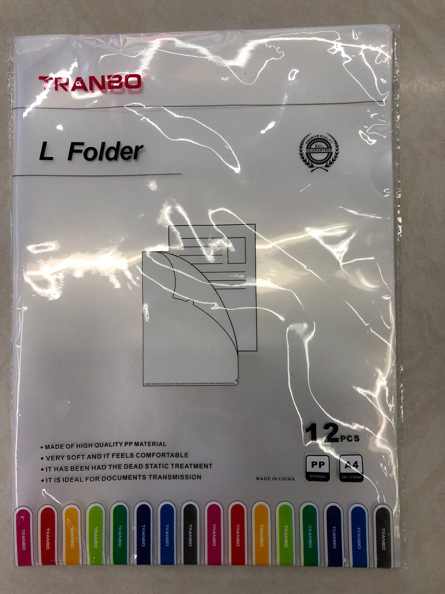 Full-standard TRNABO L-clip L-bag file folder detail image 1