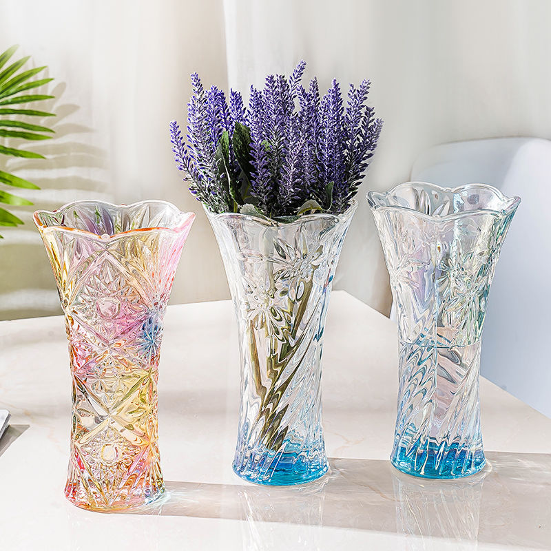 花瓶插花工艺品透明瓶子雕花工艺厂家直销详情图5