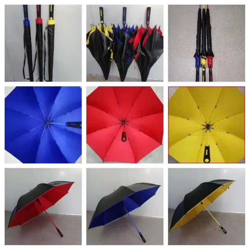Fiber umbrellas come in a variety of colors undefined