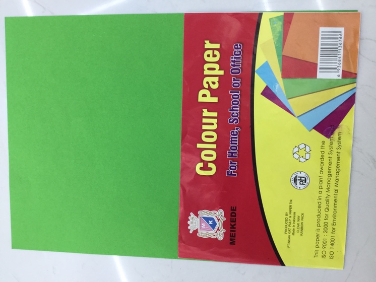 Parrot green paper