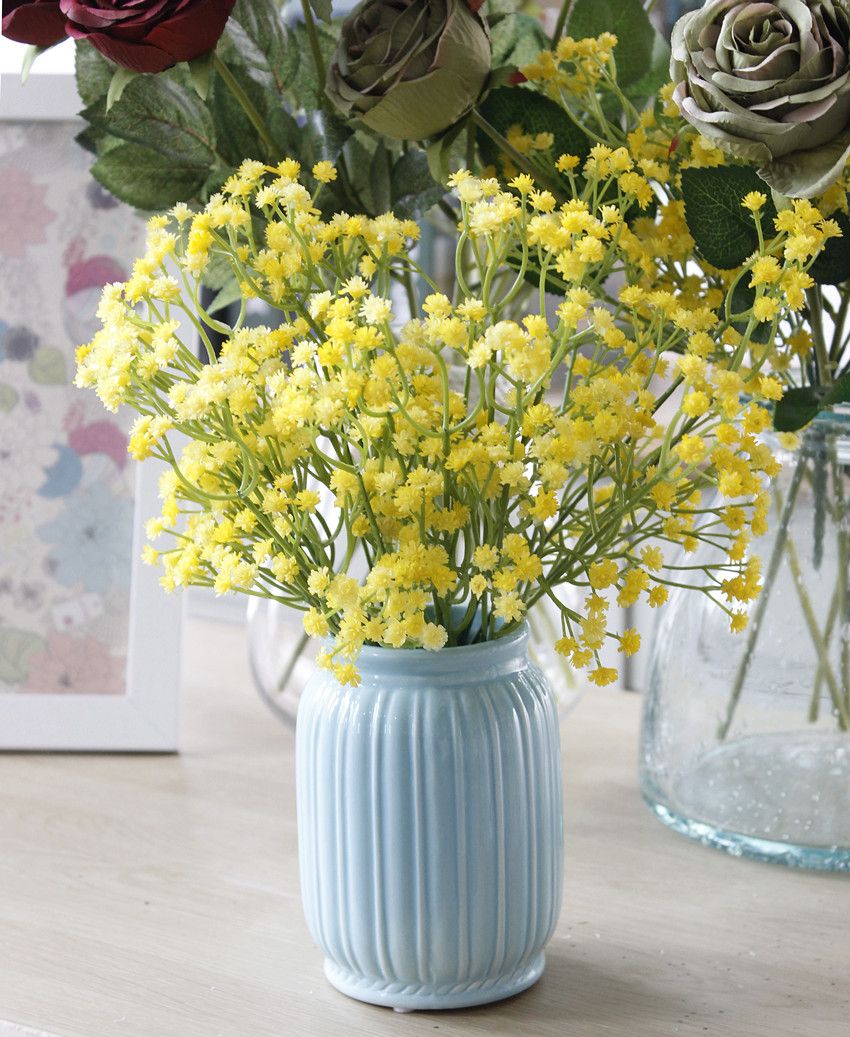 仿真花软胶满天星 婚庆假花 软胶满天星仿真花塑料花 家居装饰HC2016详情图3