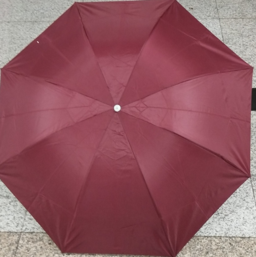Three-fold umbrella, 70% silver rubber
