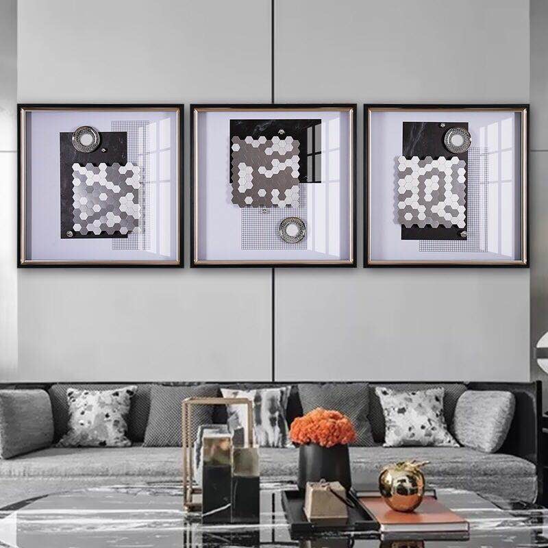 纯手工制作实物图画 现代简约北欧风格设计客厅卧室书房详情图6