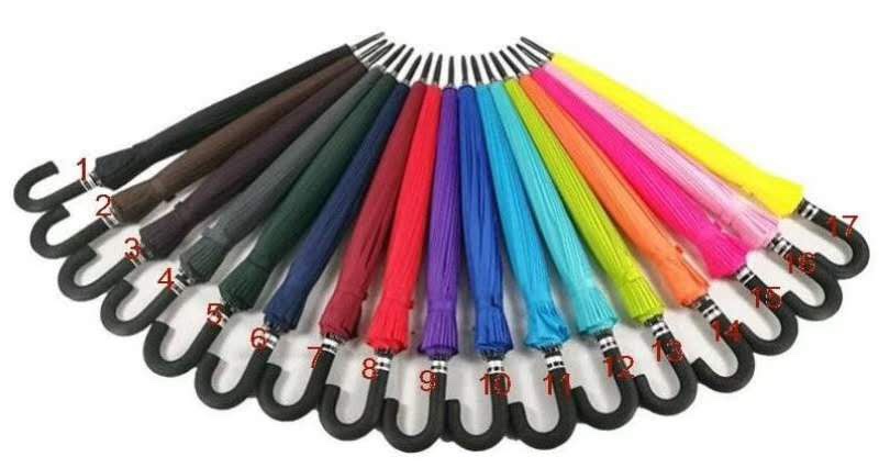 A 60-centimeter, 24-piece woven fabric umbrella details Picture