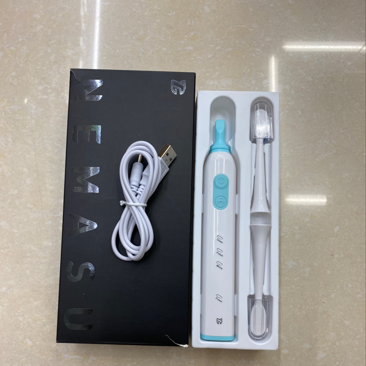 厂家直销电动牙刷超声波usb充电换头精美牙刷