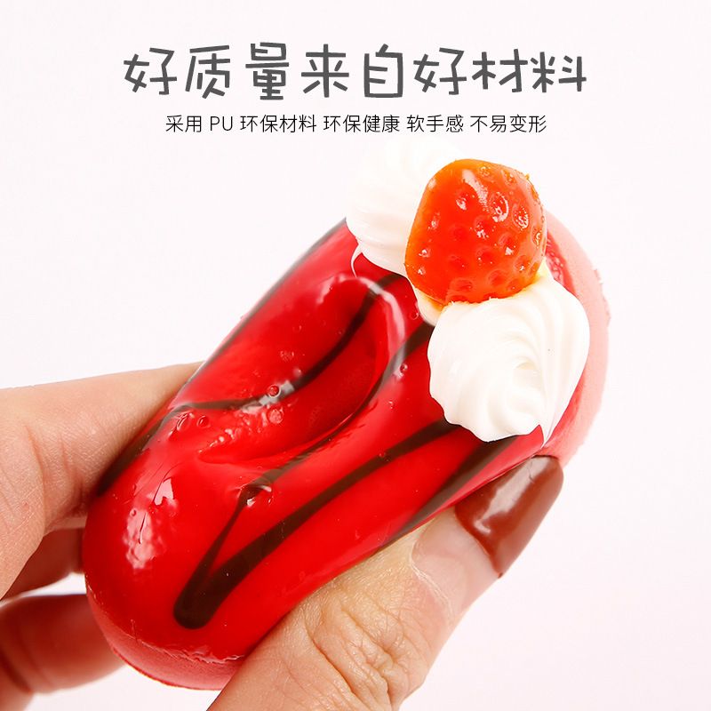 Model Km2360018-1, Brand Como 6.5Cm Donut Simulation Bread Ornament, Pu Slow Rebound, Scented, Pressure-Relieving Slow Rebound Food Toy, Personalized Keychain Pendant, Fridge Magnet 5 Application Scenario