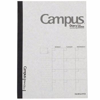 KOKUYO/ KOKUYO NI-CF103N Campus Calendar Page A5/24 grey