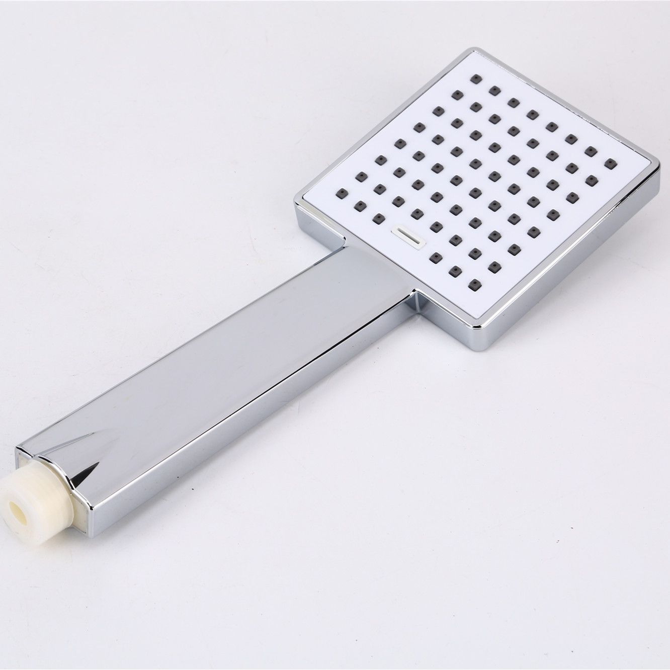 Supercharging showerhead super pressurizing showerhead holding water saving showerhead square
