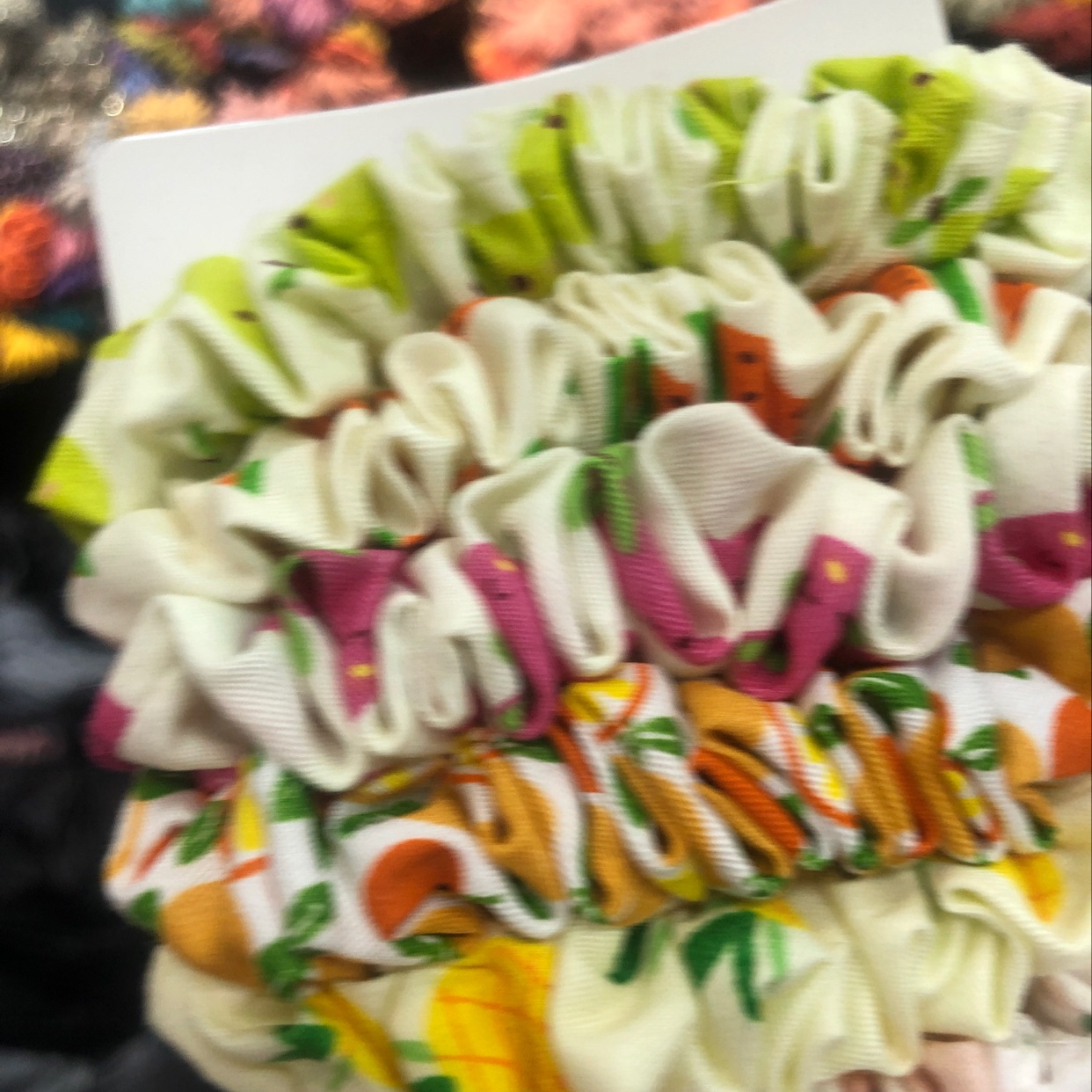 美芬头饰发饰百搭黑色高弹发圈系列之  水果布圈