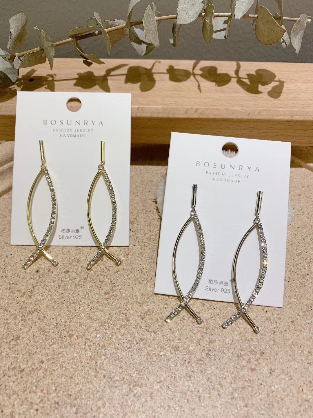 Earrings of the same style as those in live-streaming by Internet celebrities Specification image