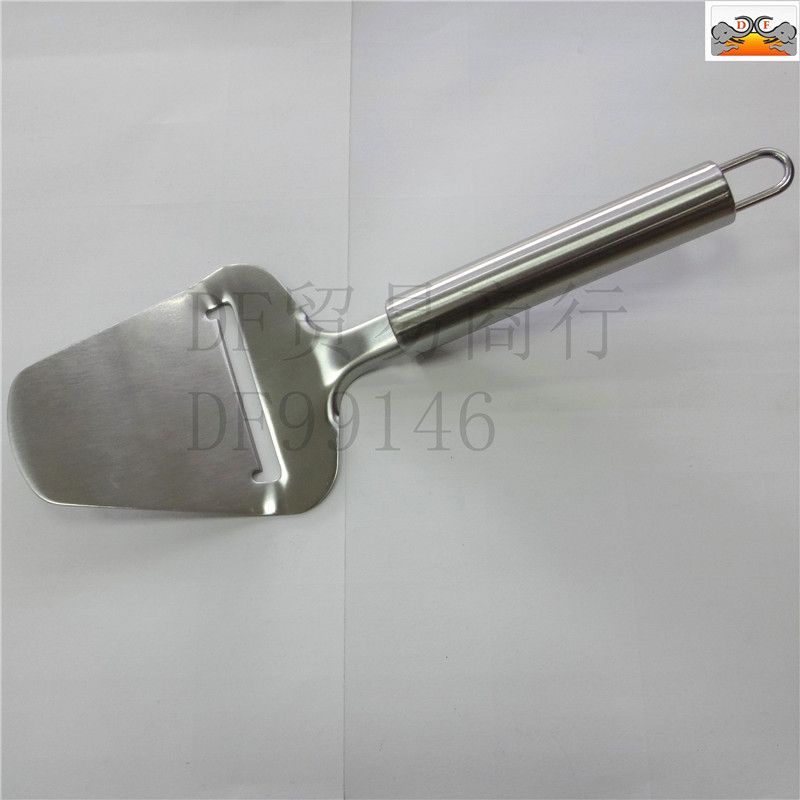 DF99146 Round tube Multi-purpose cheese spatula Stainless steel cake spatula pizza spatula Triangle pizza spatula Kitchen cheese cutter Creative baking DF TRADING HOUSE