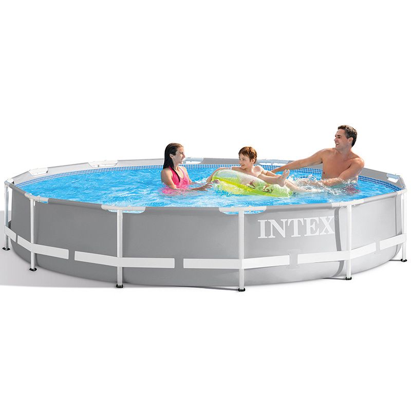 INTEX26712 circular tube frame pool set, Children's Extra-large mesh frame family swimming pool detail image 1