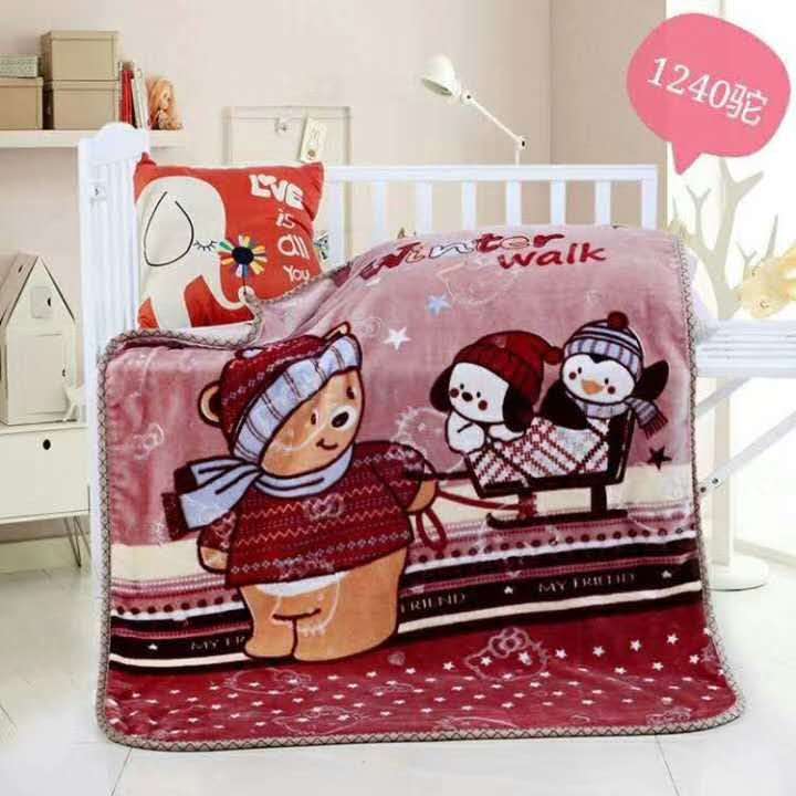 Inicio lily ropa de cama cartoon baby cloud blanket lavable a máquina pic 1