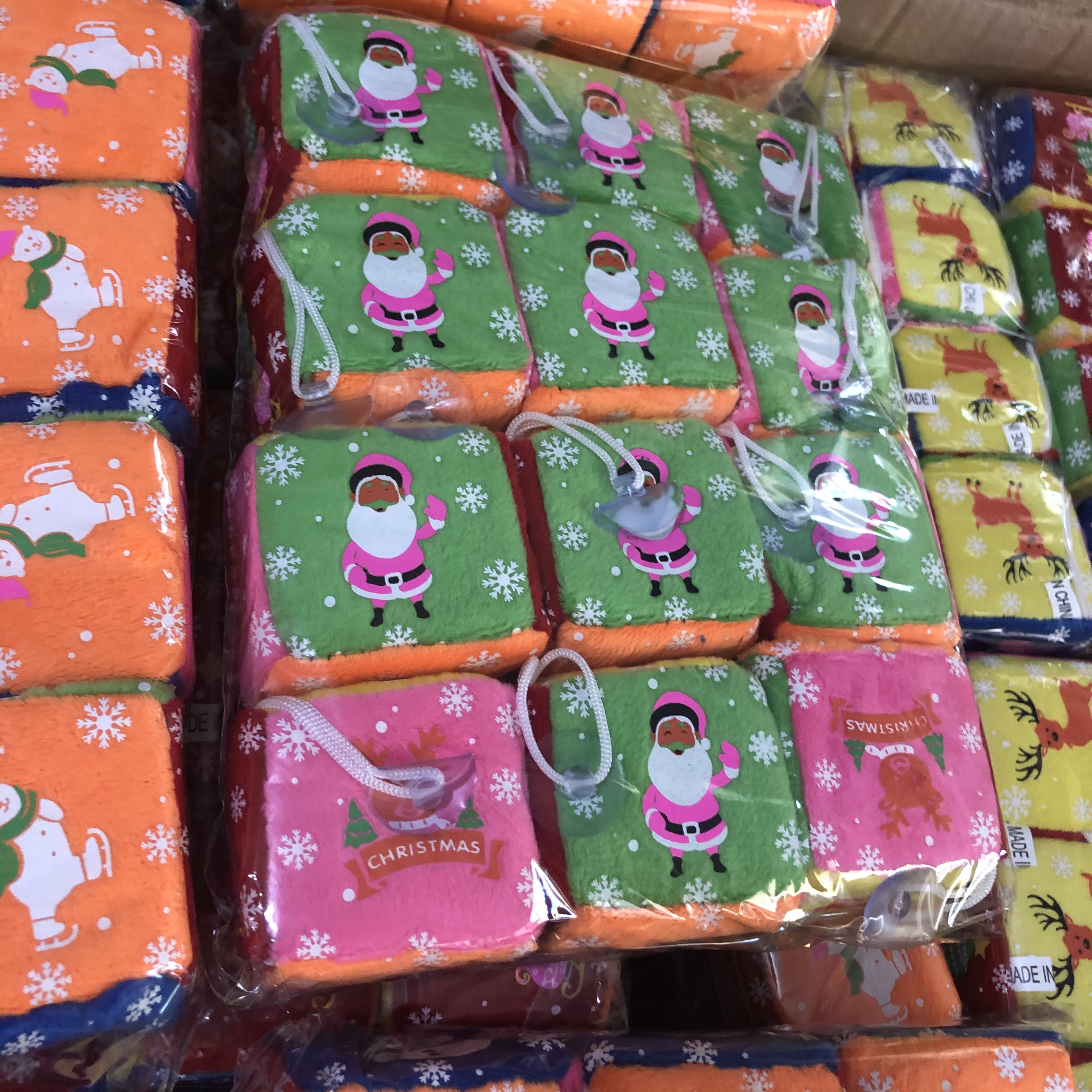 Dados de navidad colgante de navidad llavero colgante de carro regalo de navidad 6cm navidad dice ventosa gancho undefined