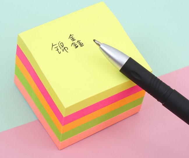 Sticky note/Fluorescent post-it note/post-it note/post-it note book/notebook/message/index note/post-it note details Picture