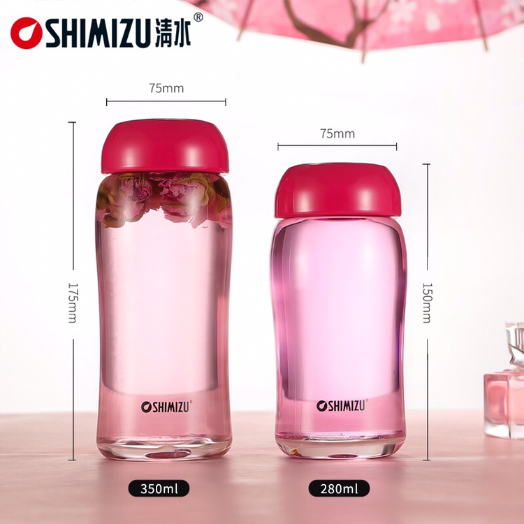 上海清水SM-8081-035 350ml单层儿童牛奶杯创意可爱女士随手果汁杯学生杯
