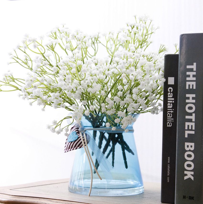 仿真花软胶满天星 婚庆假花 软胶满天星仿真花塑料花 家居装饰HC2016详情1