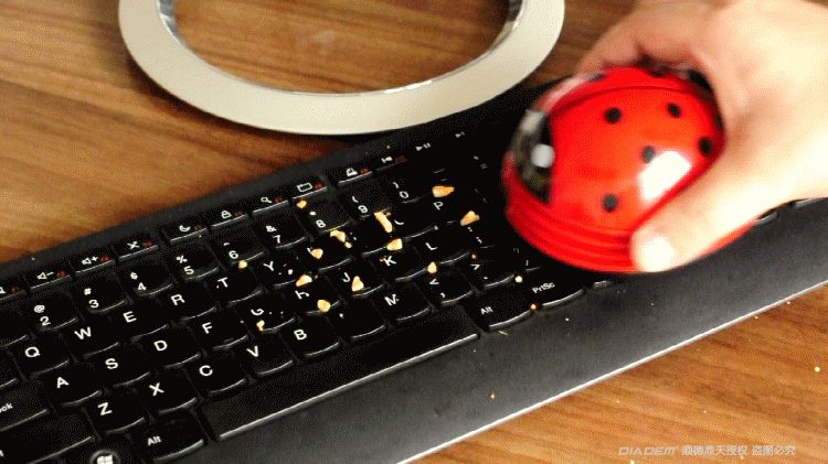 可爱造型迷你桌面甲虫吸尘器 微型键盘桌面清洁器 瓢虫除尘器详情图14