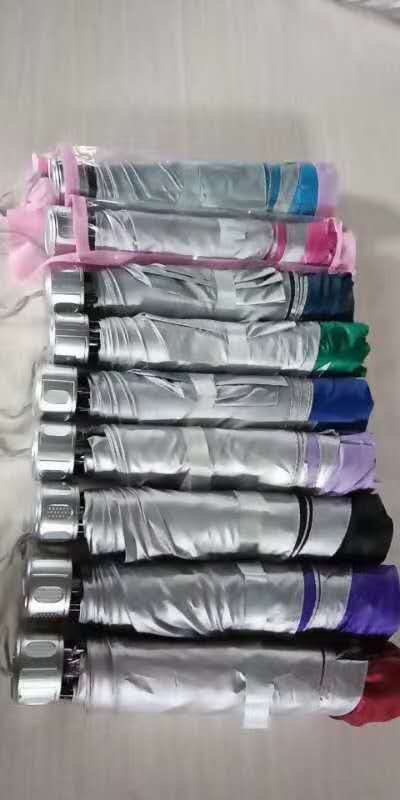 Three-fold umbrella, 70% silver rubber details Picture