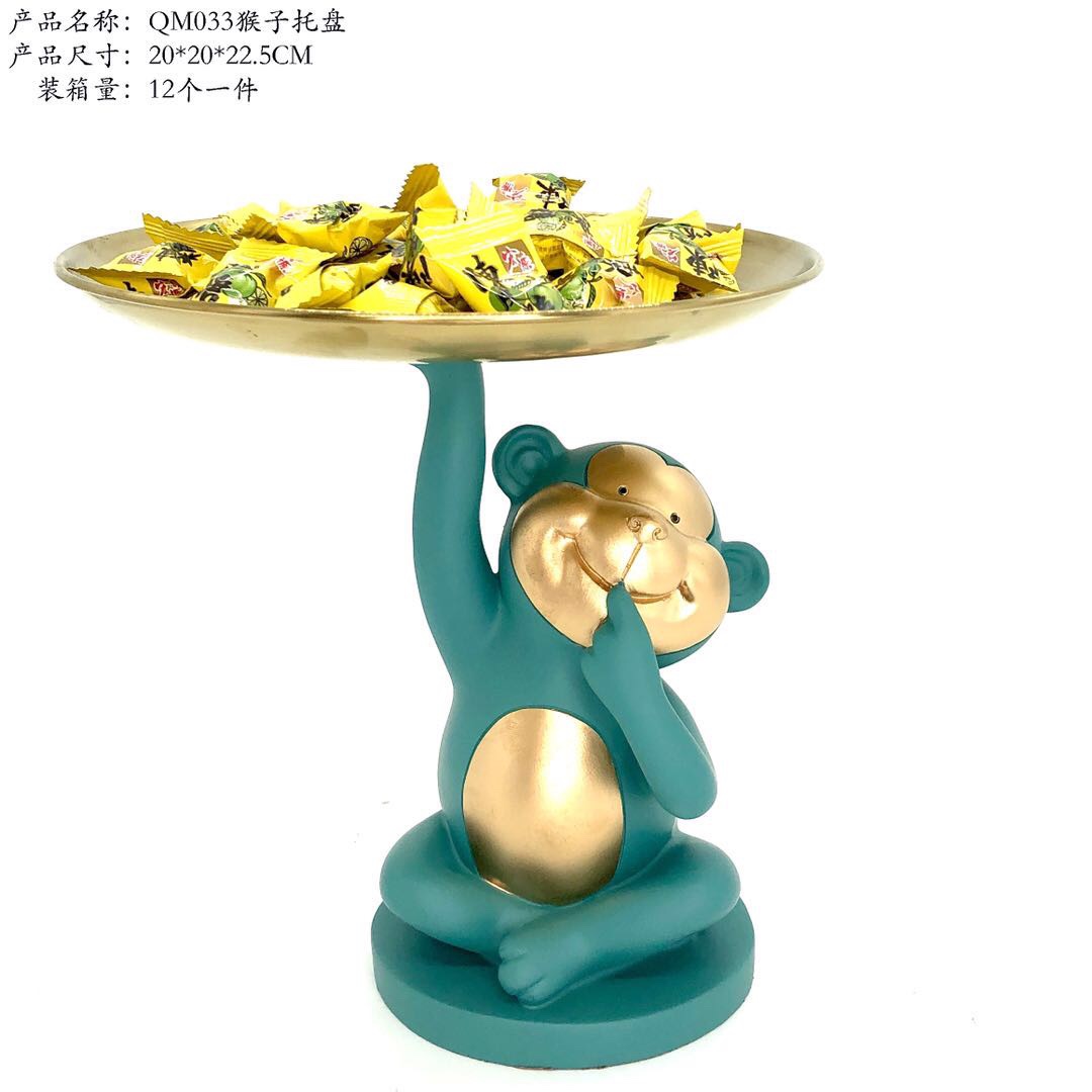 Creative gift monkey tray storage box