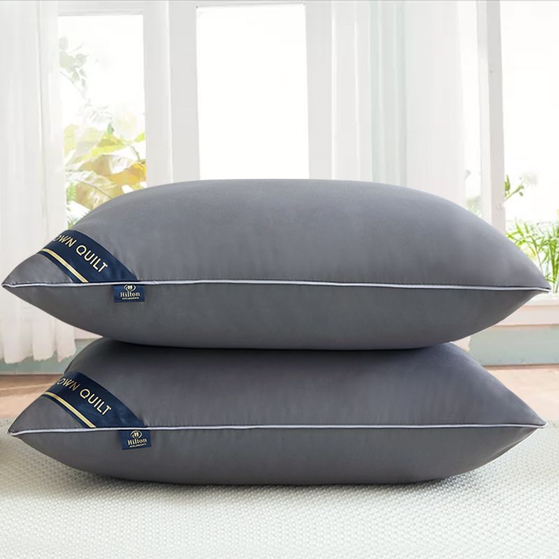 Five-star hotel single pillow core, one set for two people, home use, cervical vertebrae protection, sleep aid, pure cotton, mite-proof pic 1