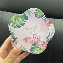 Tinplate plum - shaped iron box hairpin tie rope packaging box candy packaging box bird