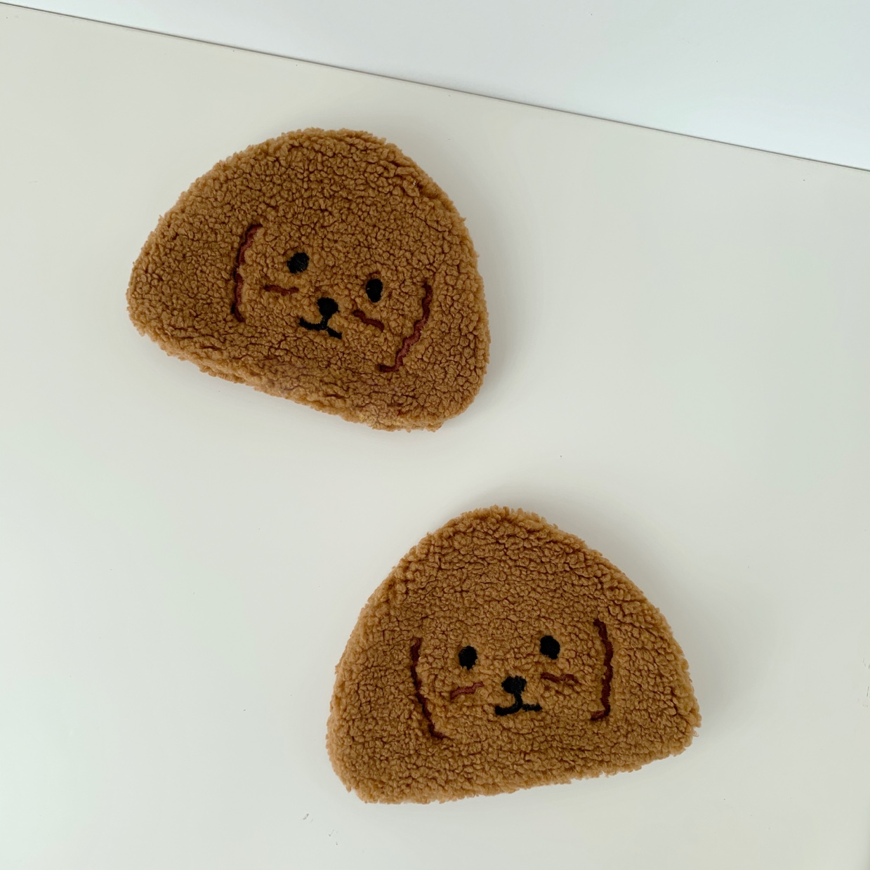 毛绒狗狗零钱包可爱秋冬收纳小包学生少女日韩动物