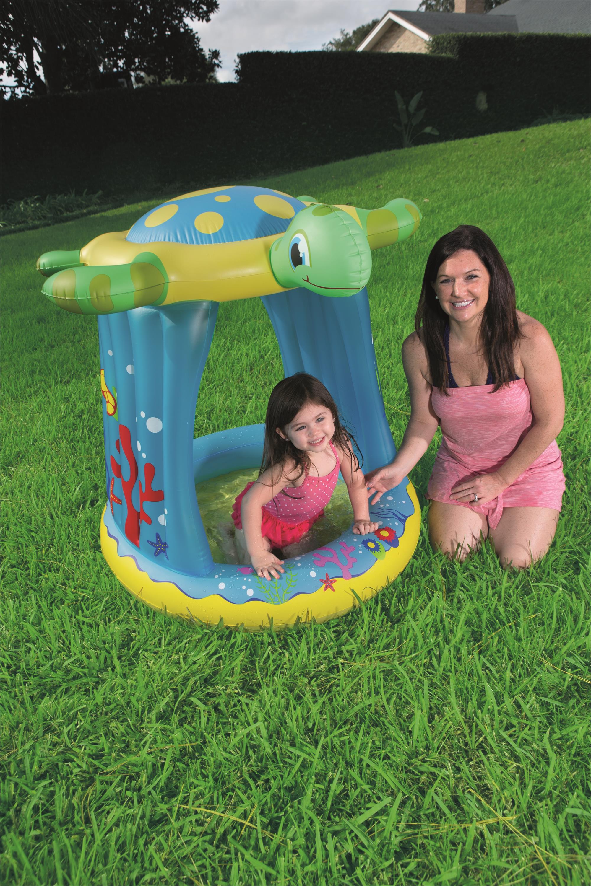 Bestway 43" x 38" x 41"/1.09m x 96cm x 1.04m  海龟遮阳棚水池产品图