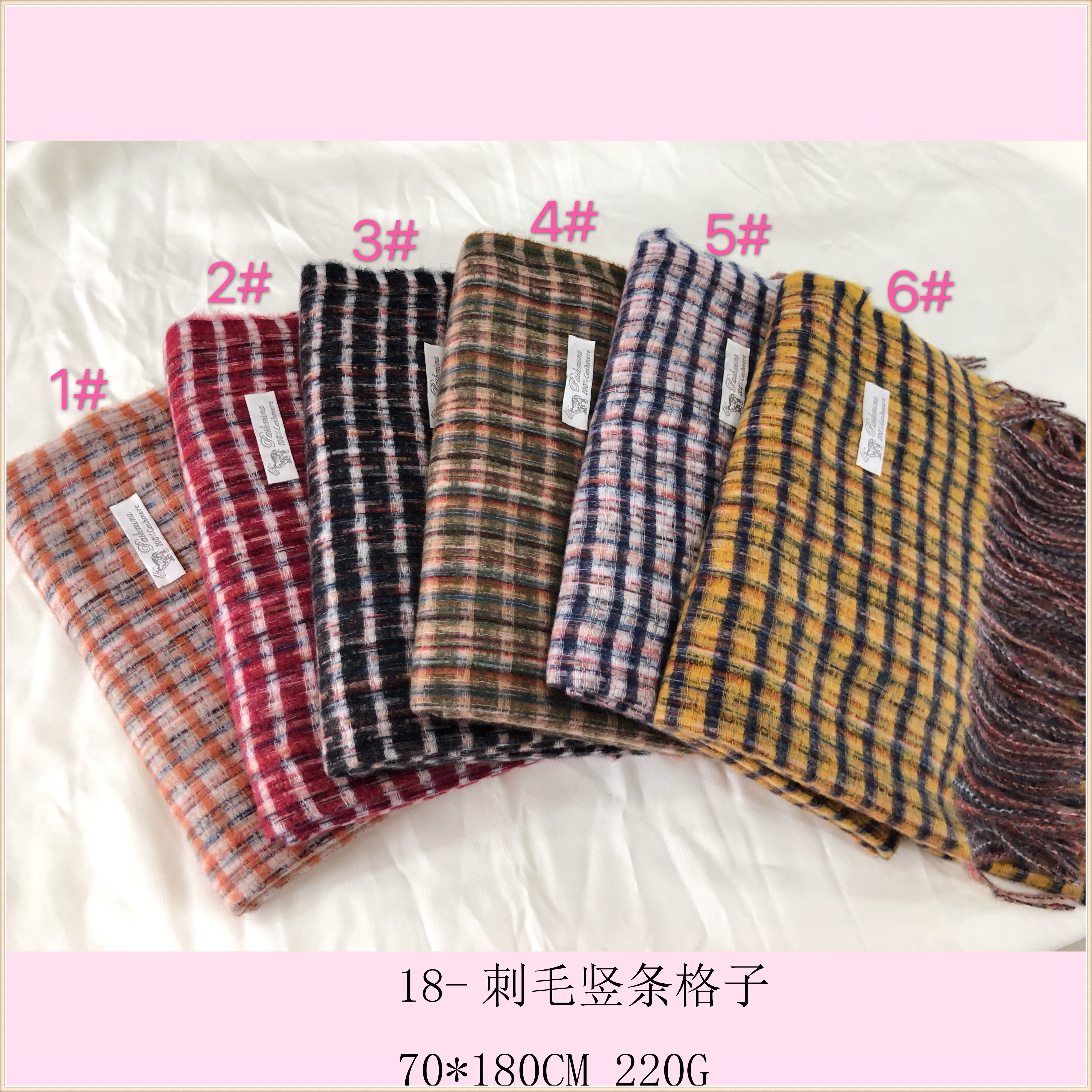 Quill yarn-dyed vertical bar grid details Picture