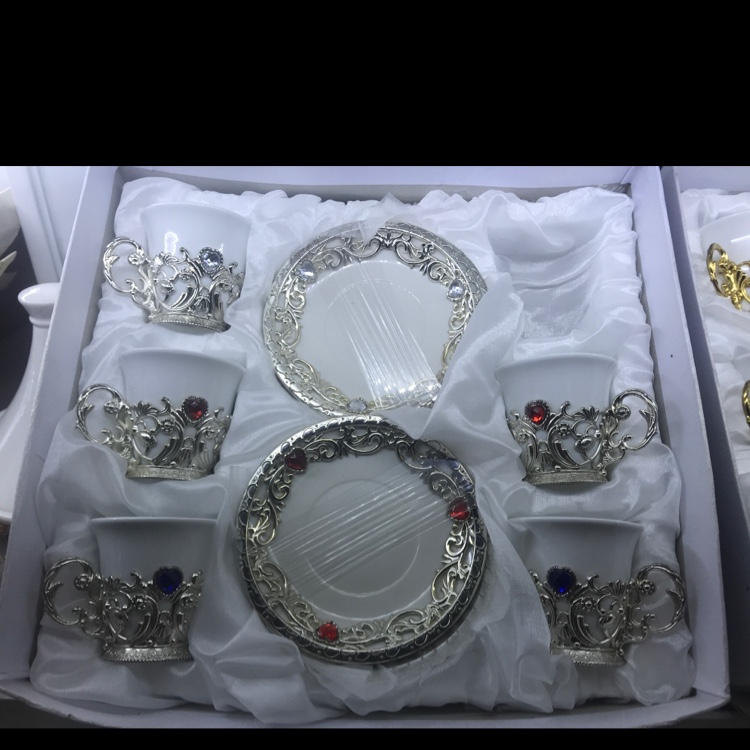 12PCS，90CC咖啡杯碟（锌合金工艺）图