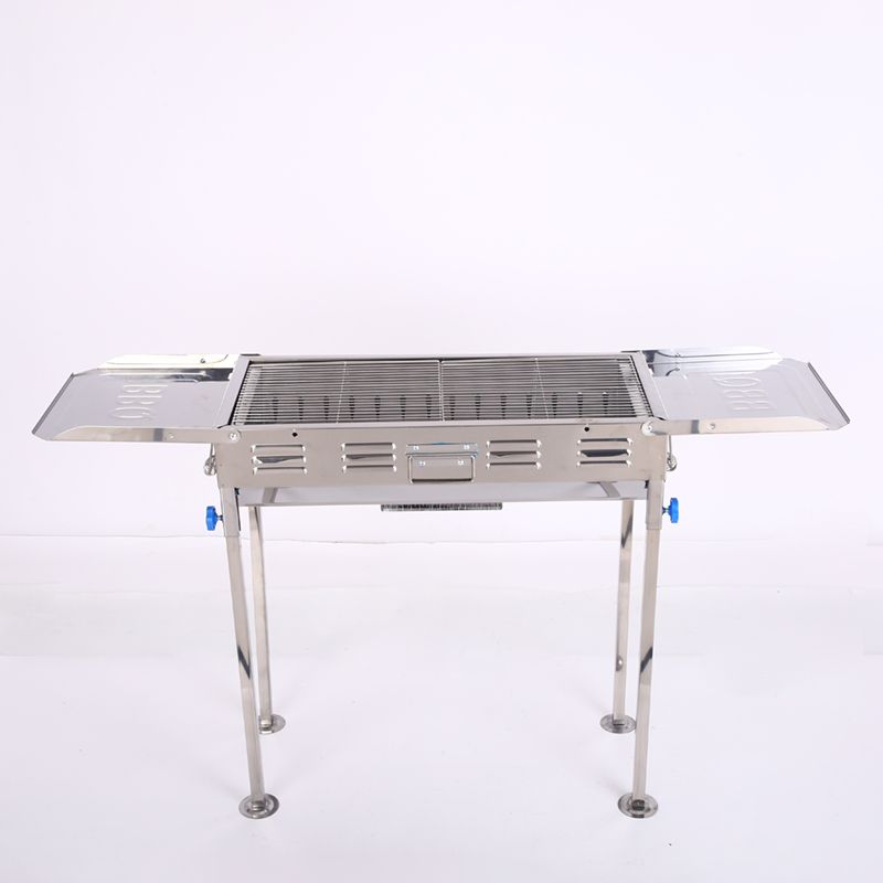 不锈钢日式带搁物板大号炉  货号612不锈钢烧烤炉