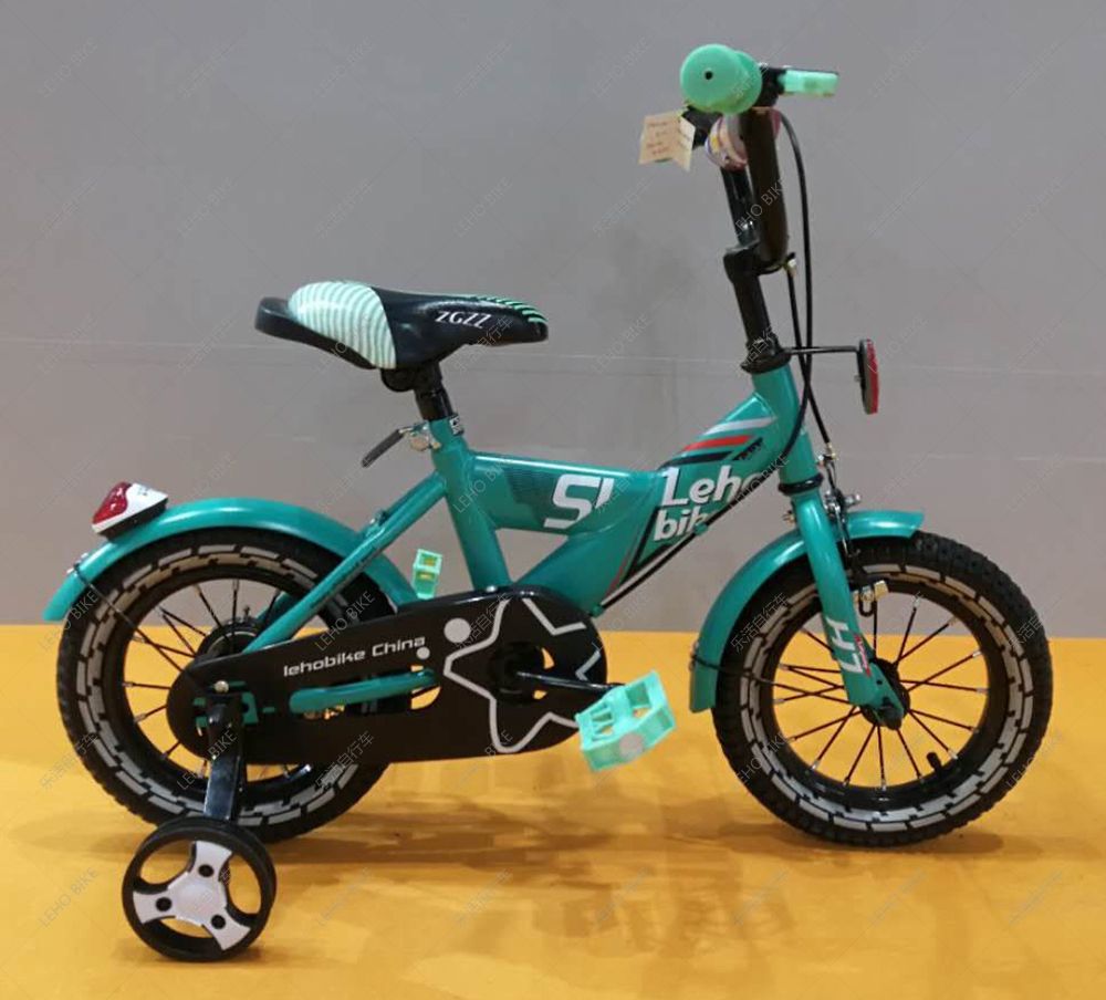 12 "K model children's bicycle with back seat and basket thumbnail