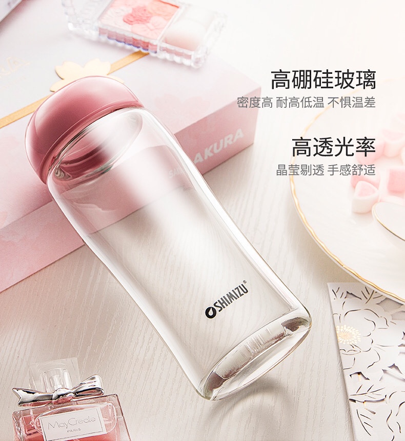上海清水SM-8081-028 280ml 单层儿童牛奶杯创意可爱女士随手果汁杯学生杯细节图