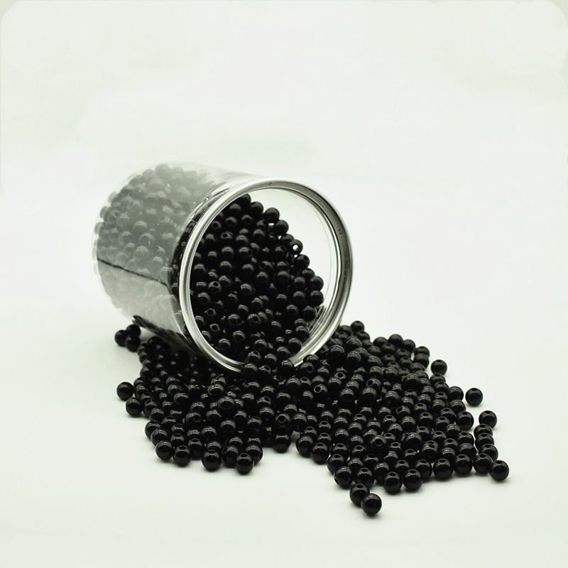 厂家直销DIY实色圆珠批发亚克力珠子白黑珠子4MM至20MM大量现货