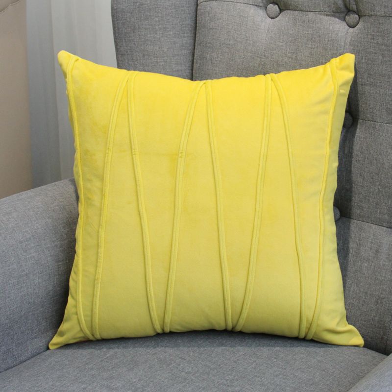 Velvet modern and simple solid-color throw pillow cushion sofa office bed backrest headboard pillowcase without core detail image 8