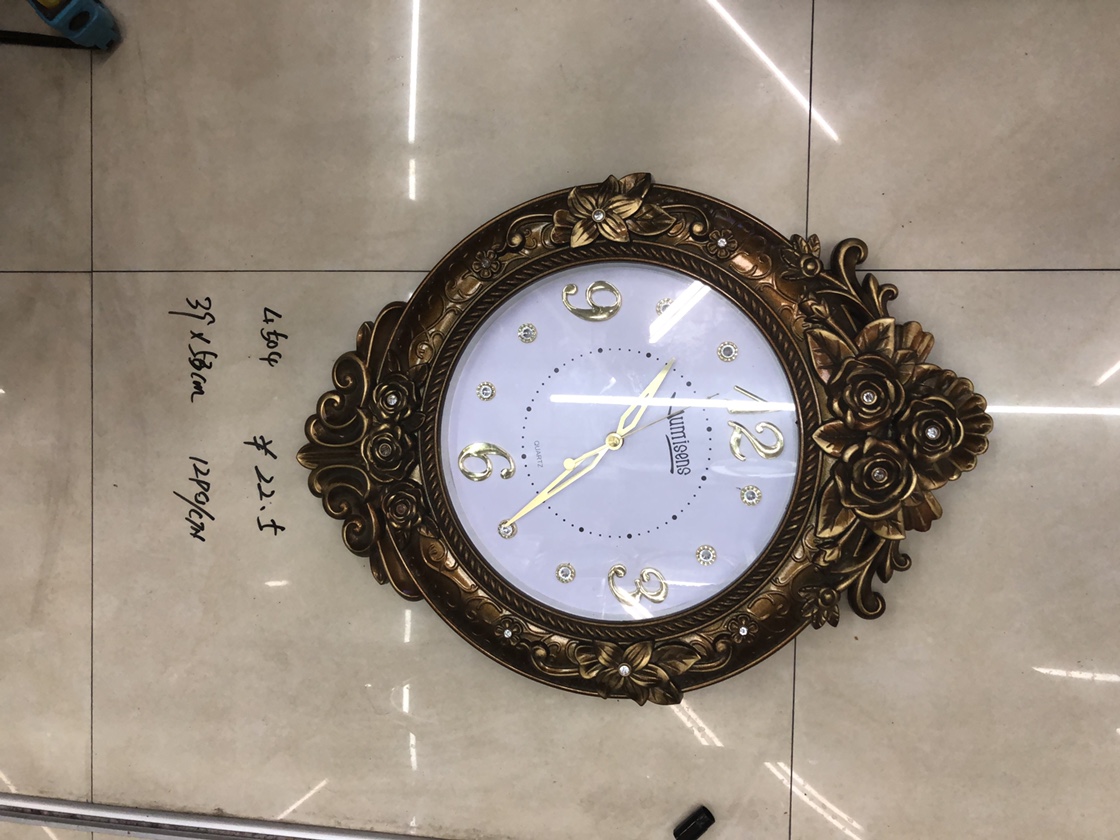 Antique European-style craft clock thumbnail