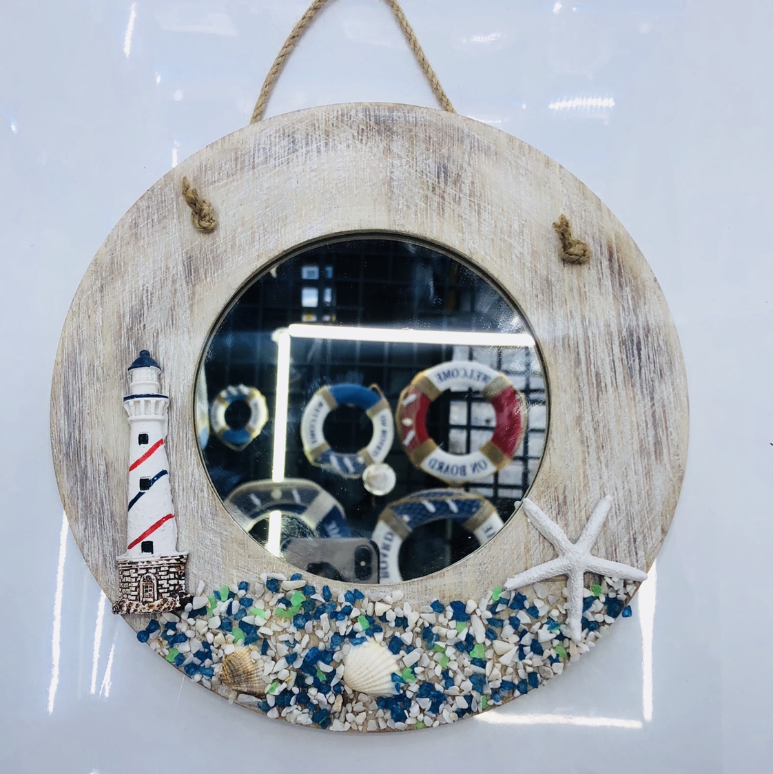 海洋木质镜装饰摆件海洋工艺03