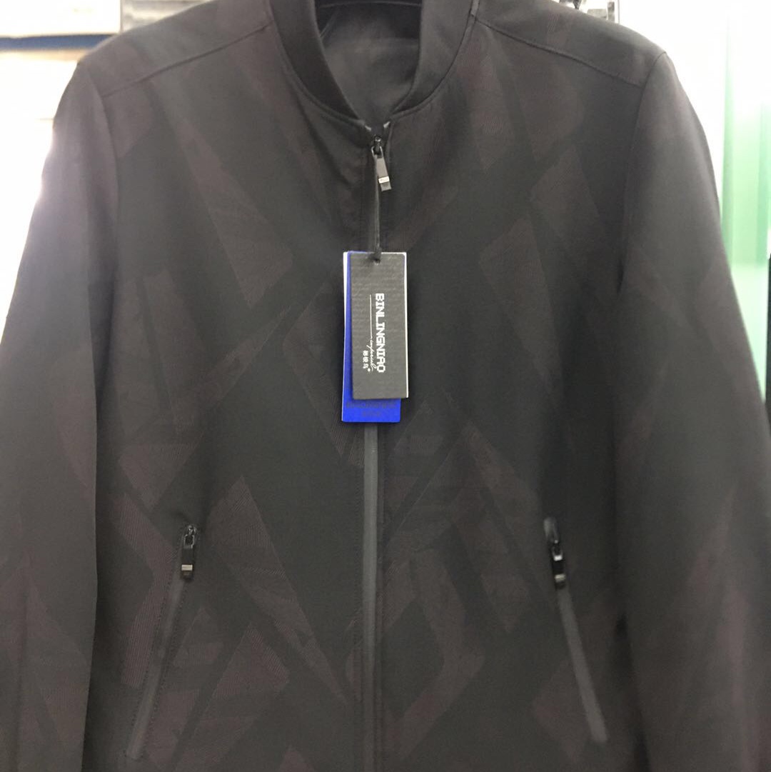 Black casual coat for men thumbnail