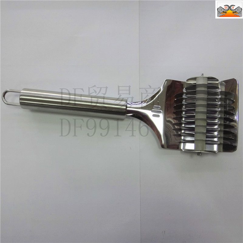 DF99146 Round tube multi-purpose cheese spatula stainless steel noodle cutter Noodle maker Manual noodle cutter Face press Tube handle face cutter DF TRADING HOUSE