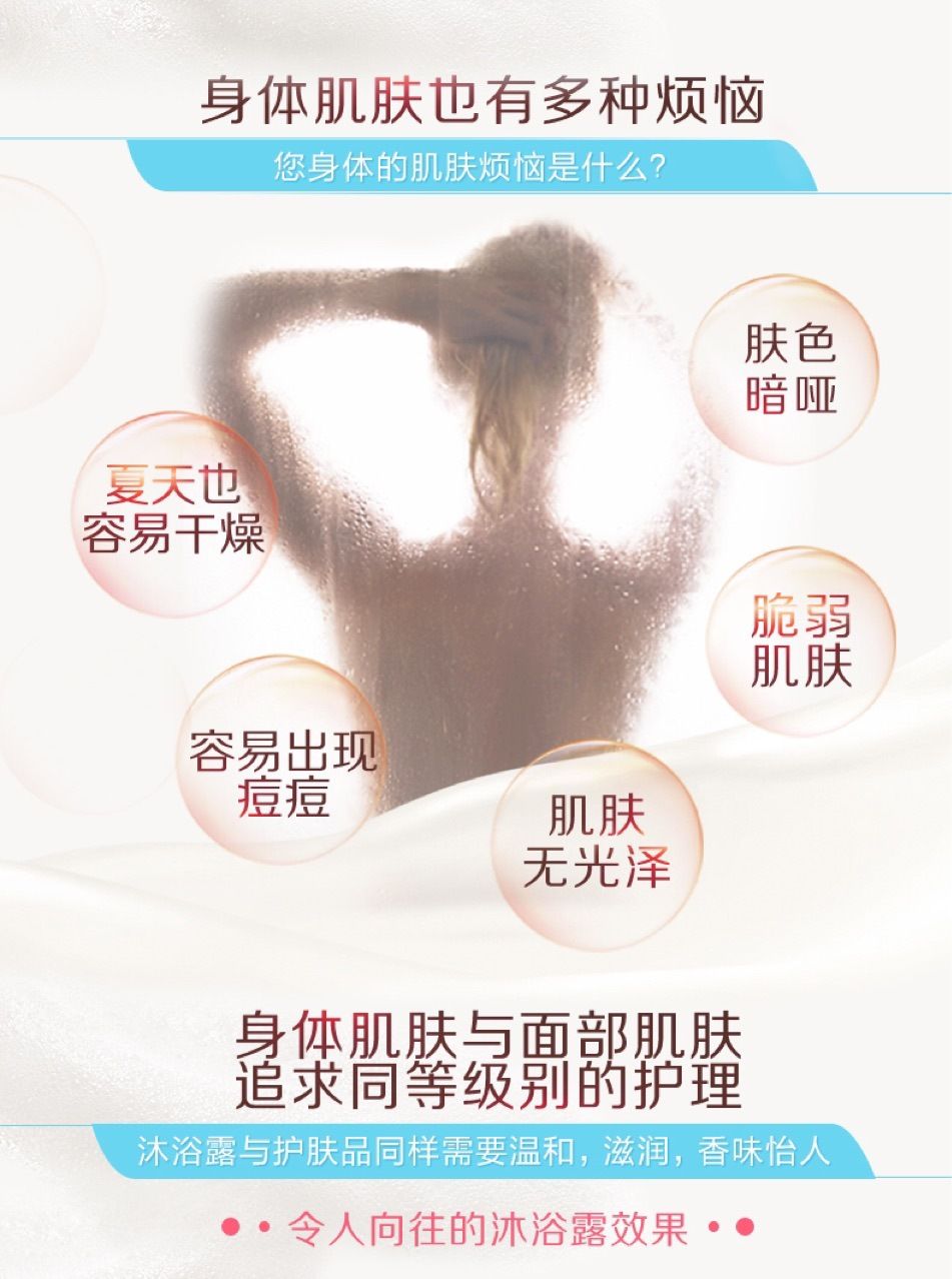 日本网红沐浴露可悠然美肌沐浴乳家庭装550ml持久留香详情图6