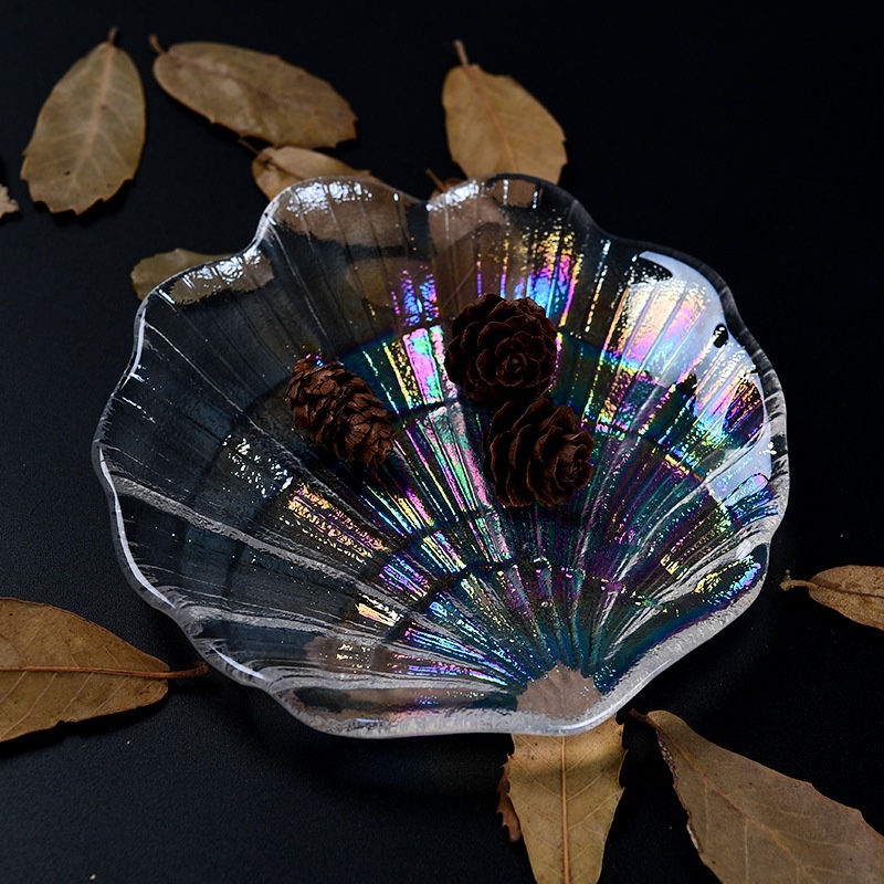 轻奢贝壳收纳盒时尚炫彩贝壳形状饰品放置盒详情图6