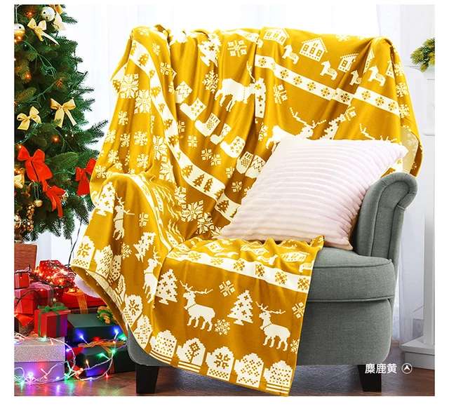 毛毯薄款被子加厚双层法兰绒秋冬季米圣诞系列国潮详情2