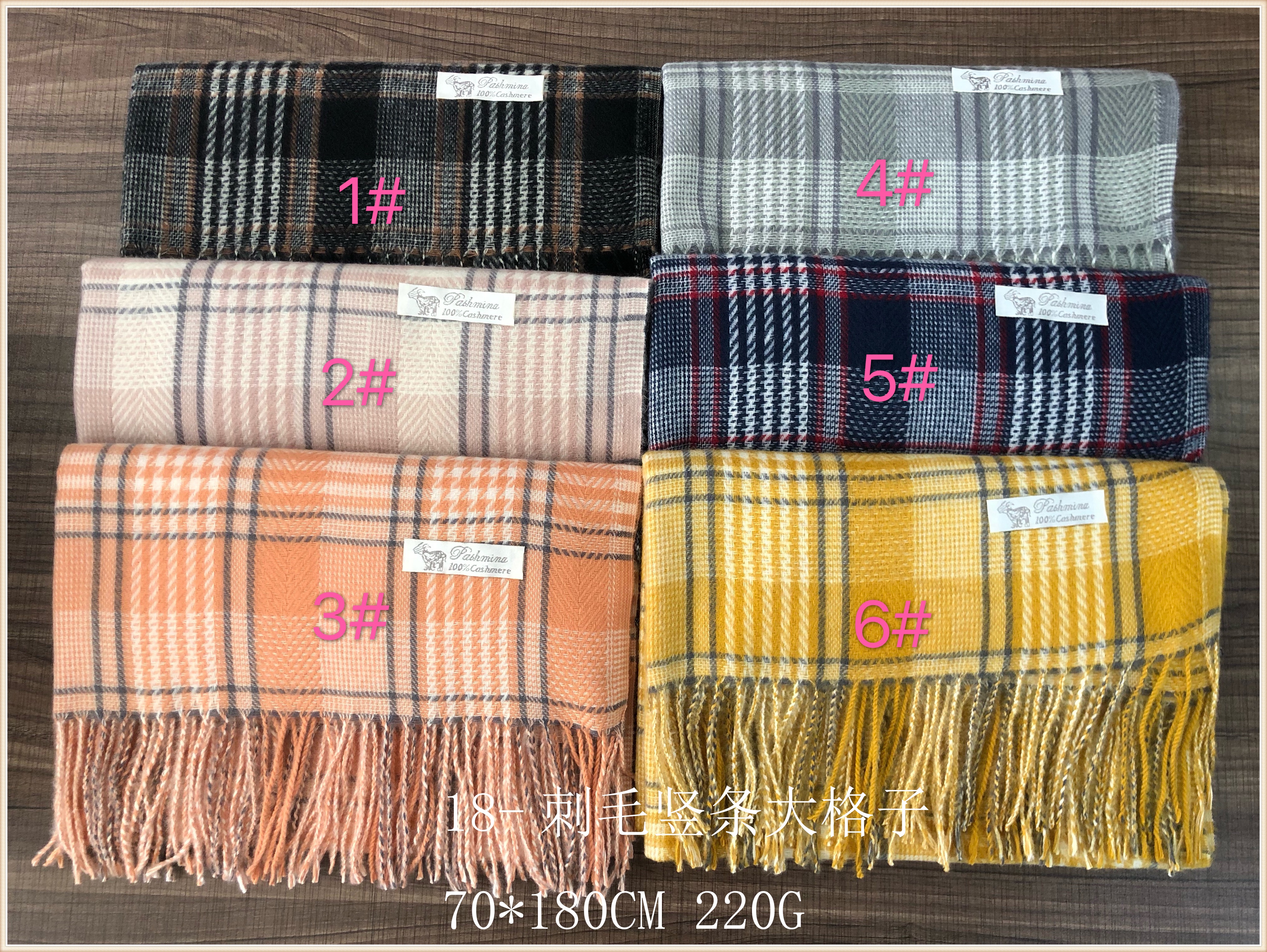 Quill yarn-dyed large grid details Picture