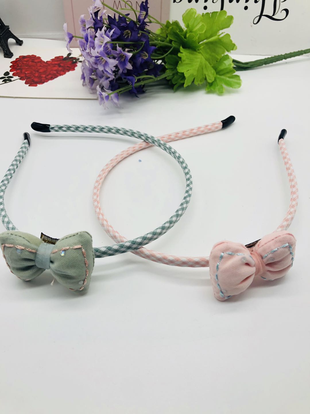 South Korea's new children's headband Girl's hair clip Baby non-slip headband Little girl Princess bow hair accessory headpiece Specification drawing